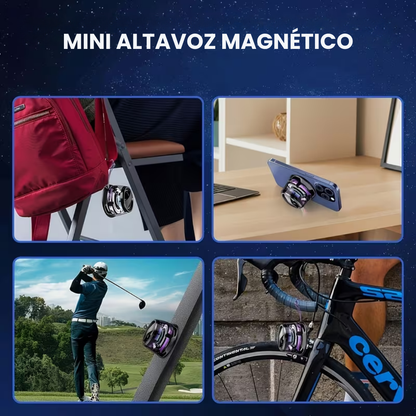 MagniSound™ – Enceinte Bluetooth magnétique portable avec lumière RGB